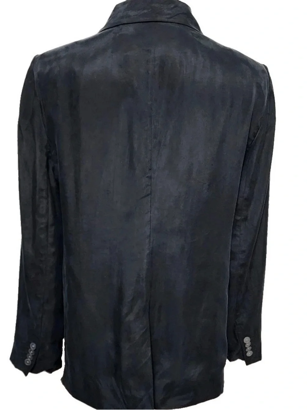 J. Crew Parke Black Limited-Edition Drapey Long In Cupro Blend Blazer Size 4